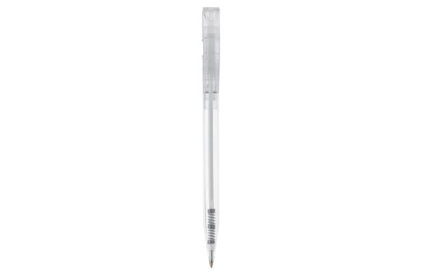 Kugelschreiber Nash Transparent, transparent weiss