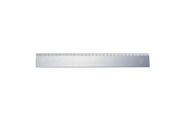 Lineal aus Aluminium "Metall", silber