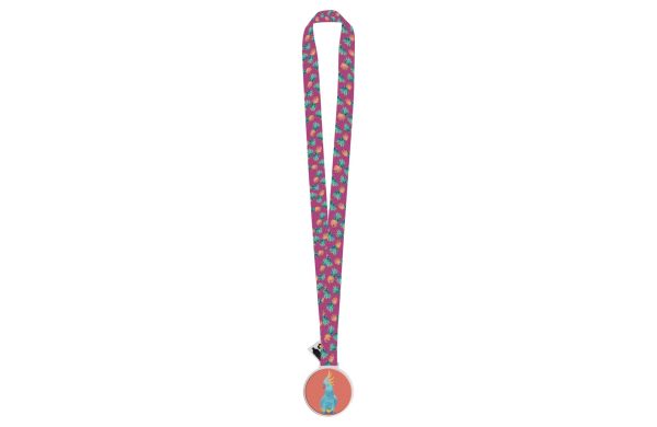 Medaille Subdal RPET, weiß