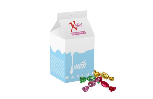 Milchkarton, weiss, Metalic sweets