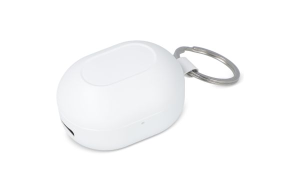Mini Wireless Earbuds Schlüsselbundgröße, weiss