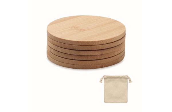 BAYIN SET Untersetzer-Set Bambus - holzfarben