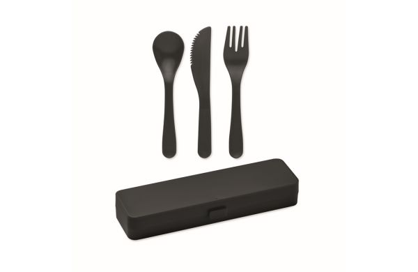 RIGATA Besteck-Set PP - schwarz