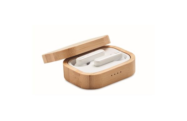 JAZZ BAMBOO TWS 5.0 wireless Ohrhörer-Set - holzfarben