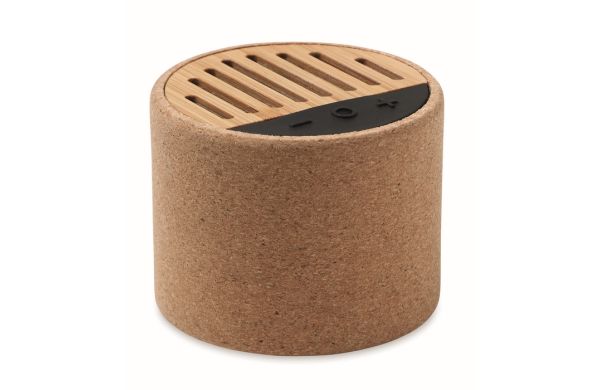 ROUND + Wireless Lautsprecher Kork - beige