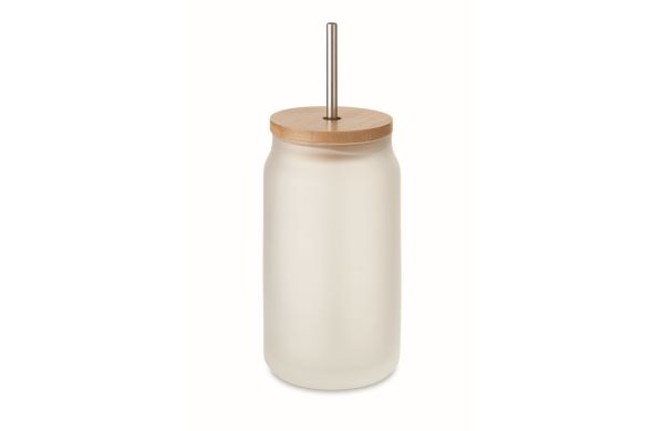 JARBLIM Trinkglas Subli 400ml - transparent weiß