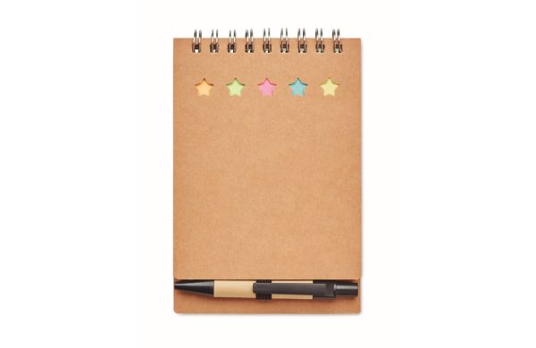 MULTIBOOK Notizbuch mit Klebezetteln - beige