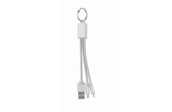 RIZO Schlüsselring mit Kabel-Set - silber