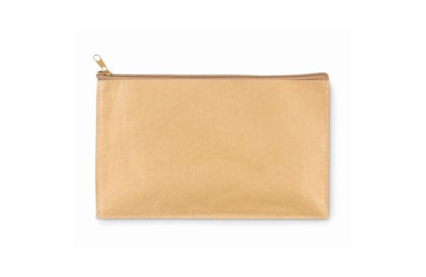 FLAT CASE Mäppchen aus Kraftpapier - beige