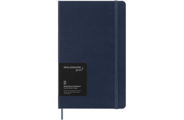 Moleskine Large Smart Notizbuch – liniert, mittelblau