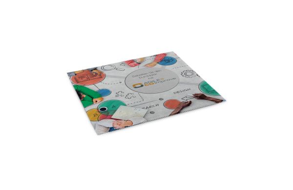Mousepad 4in1 aus Mikrofaser, mit Anti-Rutsch Noppen, 20 x 23 cm, inkl. Polybeutel