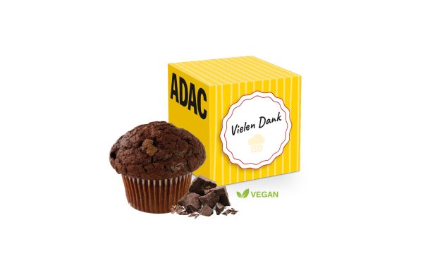 Muffin Maxi im Werbewürfel Klimaneutral FSC