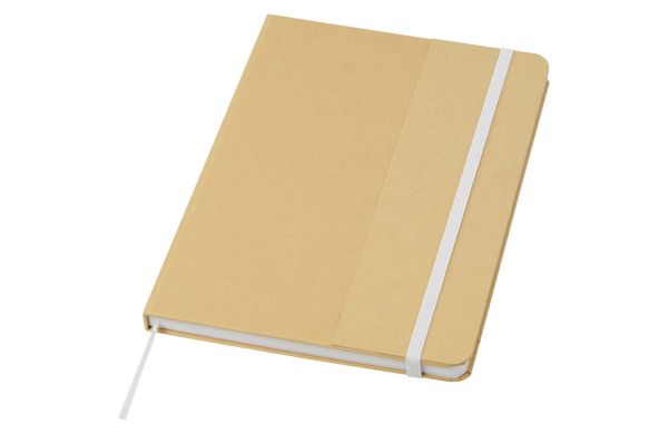Nelida A5 Hardcover Notizbuch aus recyceltem Karton, weiss