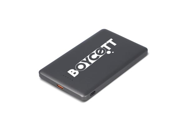Nexus Wireless Powerbank Kompatibel mit MagSafe R-ABS 5000mAh, schwarz/gun metal - dard