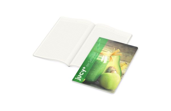 Notizbuch Copy-Book Recycling-Inhaltspapier Naturkarton-Softcover - kariert