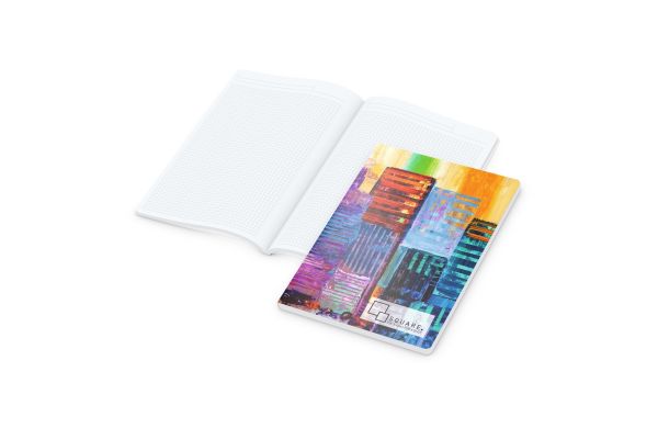 Notizbuch Flexx-Book Umfang groß Karton-Softcover - kariert, Naturkarton