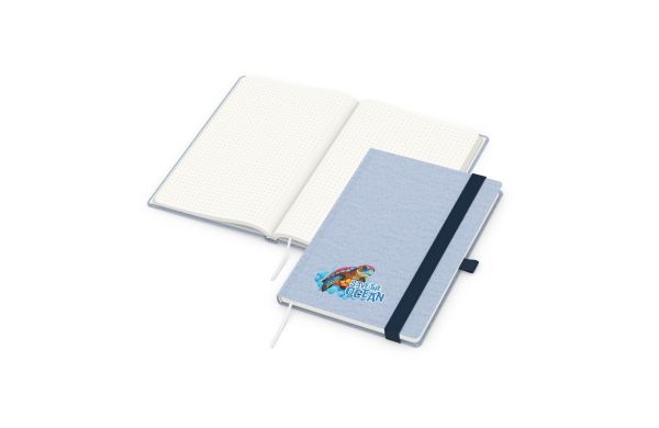 Notizbuch Ocean-Book Recycling-Inhaltspapier rPET-Hardcover farbig A5 - gepunktet