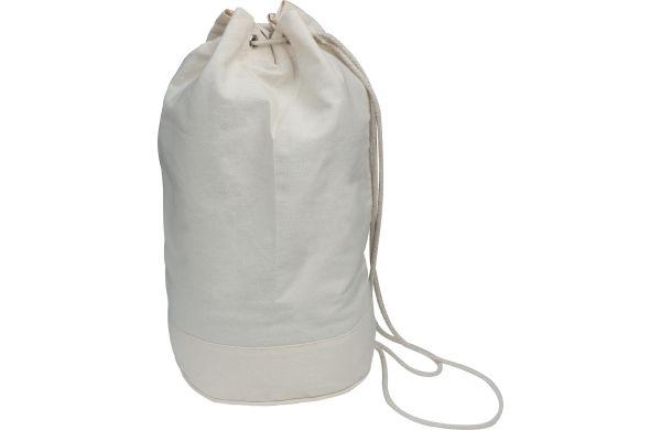 Oeko-Tex STANDARD 100 Seesack aus Baumwolle mit Kordelzug - weiß