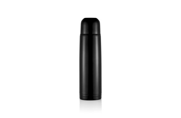 Isolierflasche Mono/schwarz