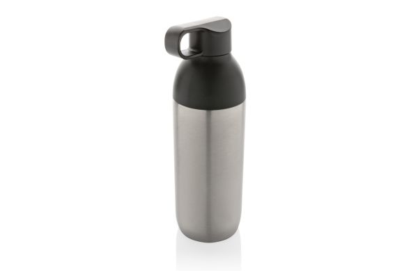 Flow Vakuumflasche aus RCS recyceltem Stainless-Steel/silber