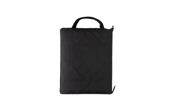 Impact Aware™ RPET faltbare, gesteppte Picknickdecke/schwarz