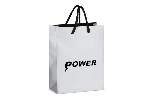 Papier Geschenktasche 18 x 8 x 24cm 200g/m², silber