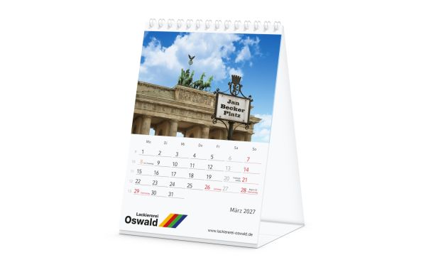 Personalisierter Bildkalender MagicPix Table Hoch Tischkalender hoch