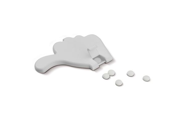 Pfefferminzdose Daumen, weiss