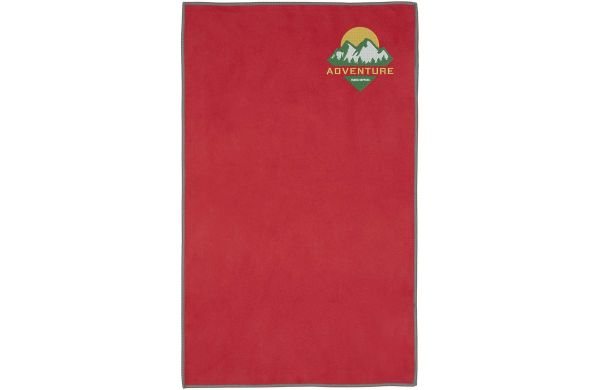 Pieter ultraleichtes und schnell trocknendes GRS Handtuch 30 × 50 cm, mittelrot