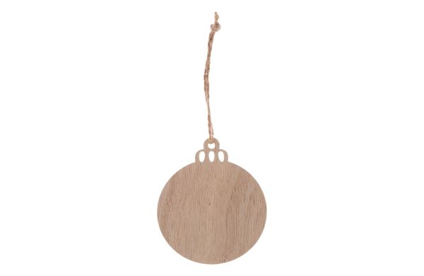 Rosvik Weihnachtsbaum-Anhänger, natur, Kugel