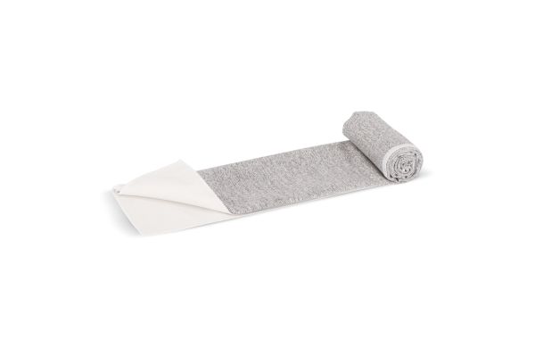 Schnelltrocknendes Handtuch R-PET 50x100cm Sublimation, weiss/grau