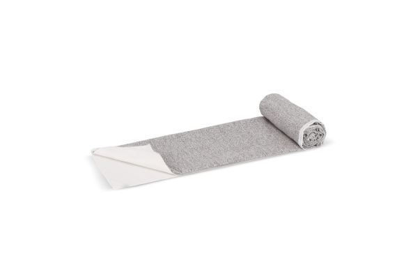 Schnelltrocknendes Handtuch R-PET 70x140cm Sublimation, weiss/grau