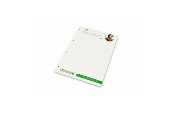 Schreibblock Recycling-Inhaltspapier Seiten - 4-fach Lochung