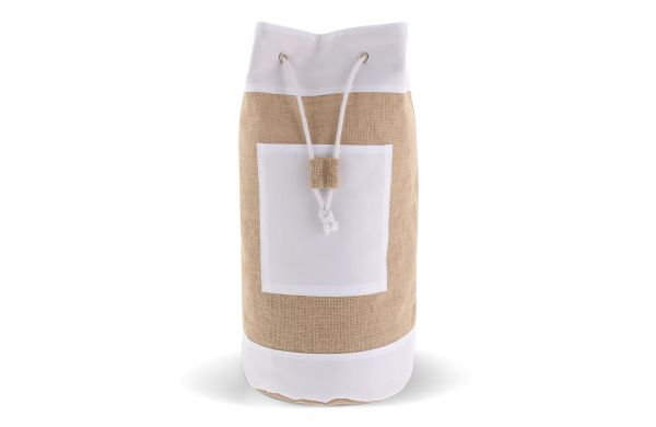 Seesack aus Baumwolle und Jute, ecru