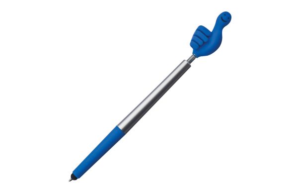 Smile Hand Kugelschreiber aus Kunststoff - blau
