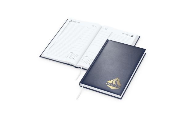 Tageskalender Advance Mo.–So. je 1 Seite Kunstleder-Hardcover - Prägung