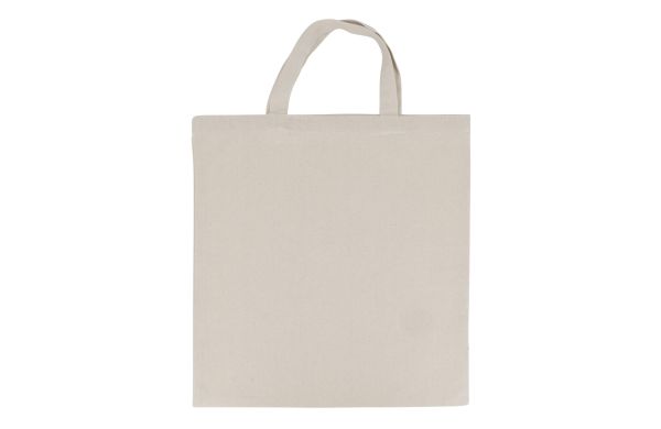 Tasche OEKO-TEX® natur kurze Henkel 220g-m² 38x42 cm, ecru