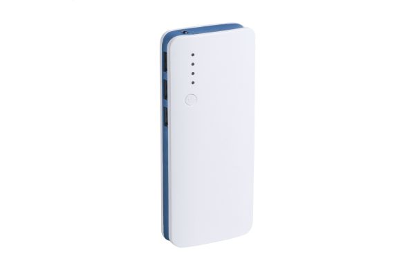 Tenak Powerbank, hellblau/weiß