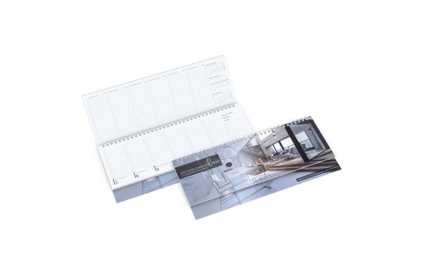 Tisch-Querkalender Compact EXPRESS 1 Woche = 2 Seiten 8–20 Uhr