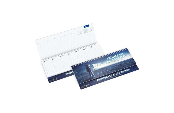 Tisch-Querkalender Master EXPRESS 1 Woche = 2 Seiten 8–21 Uhr