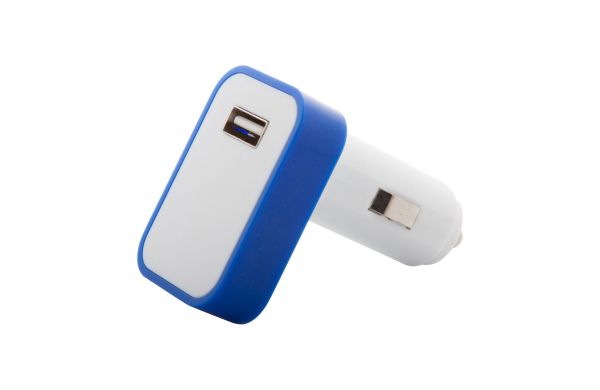USB-Ladeadapter Waze, blau/weiß