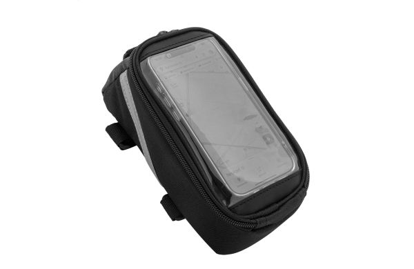 Velofon RPET-Fahrrad-Handyhaltertasche, schwarz