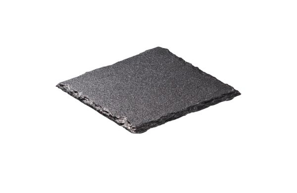Viereckiger Untersetzer "Schiefer", schwarz