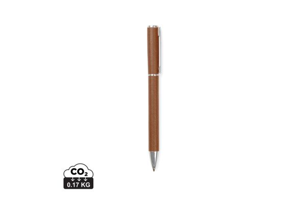 VINGA Timo Stift aus RCS recyceltem Aluminium, braun, blau