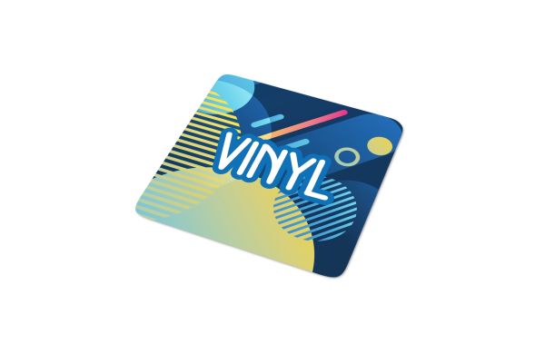 Vinyl Sticker Quadrat 20x20mm, weiss