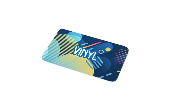 Vinyl Sticker Rechteck 20x10mm, weiss