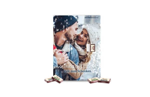 Wand-Adventskalender Sarotti Business Exklusiv Inlay aus 100% recyceltem Material