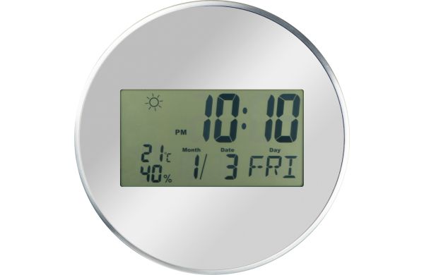 Wanduhr mit Digitaldisplay 