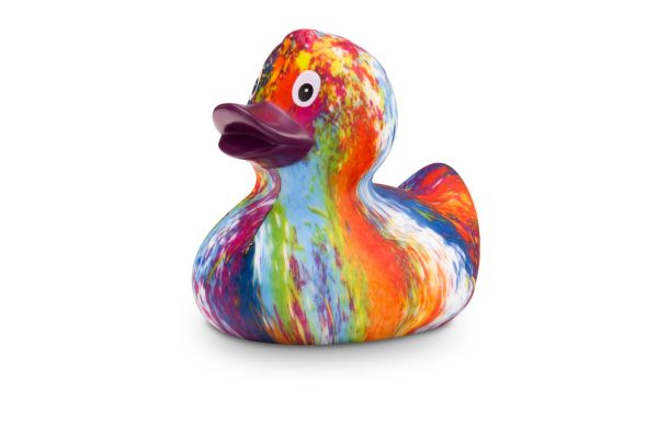 Werbeente Robin Rainbow, ca. 8 cm