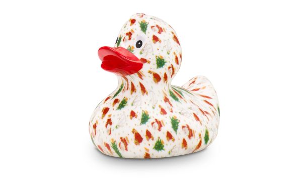 Werbeente Tanja Tannenbaum mit rotem Schnabel, ca. 8 cm
